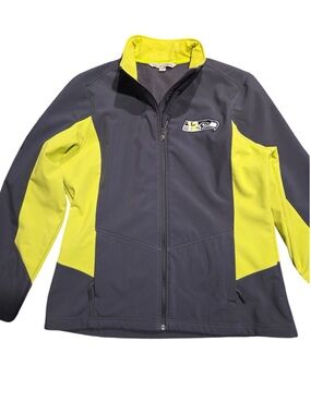 Seattle Seahawks 12 Port Authority Core Colorblock Soft Shell Jacket Women’s L M